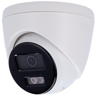 CAMERA IP DOMO 2MP OPTICA FIXA 2.8MM SMART HYBRID LIGHT 30M MIC ALTAVEU POE SIRENA ESTROBOSCOPIC IP67

